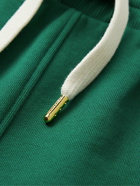 Casablanca - Straight-Leg Logo-Appliquéd Organic Cotton-Jersey Drawstring Shorts - Green