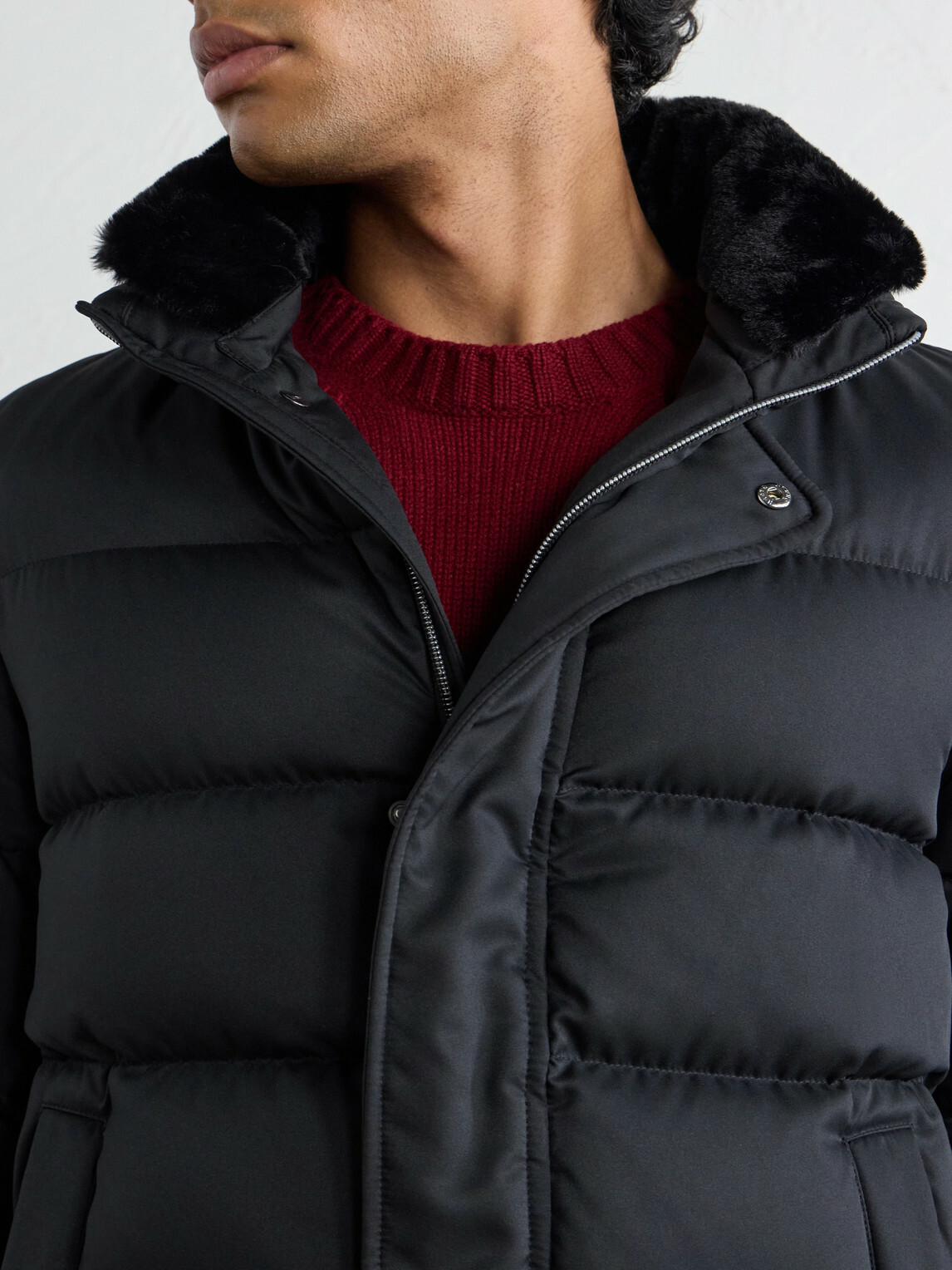 Herno - Arendelle Plush-Trimmed Quilted Shell Down Jacket - Black