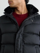 Herno - Arendelle Plush-Trimmed Quilted Shell Down Jacket - Black