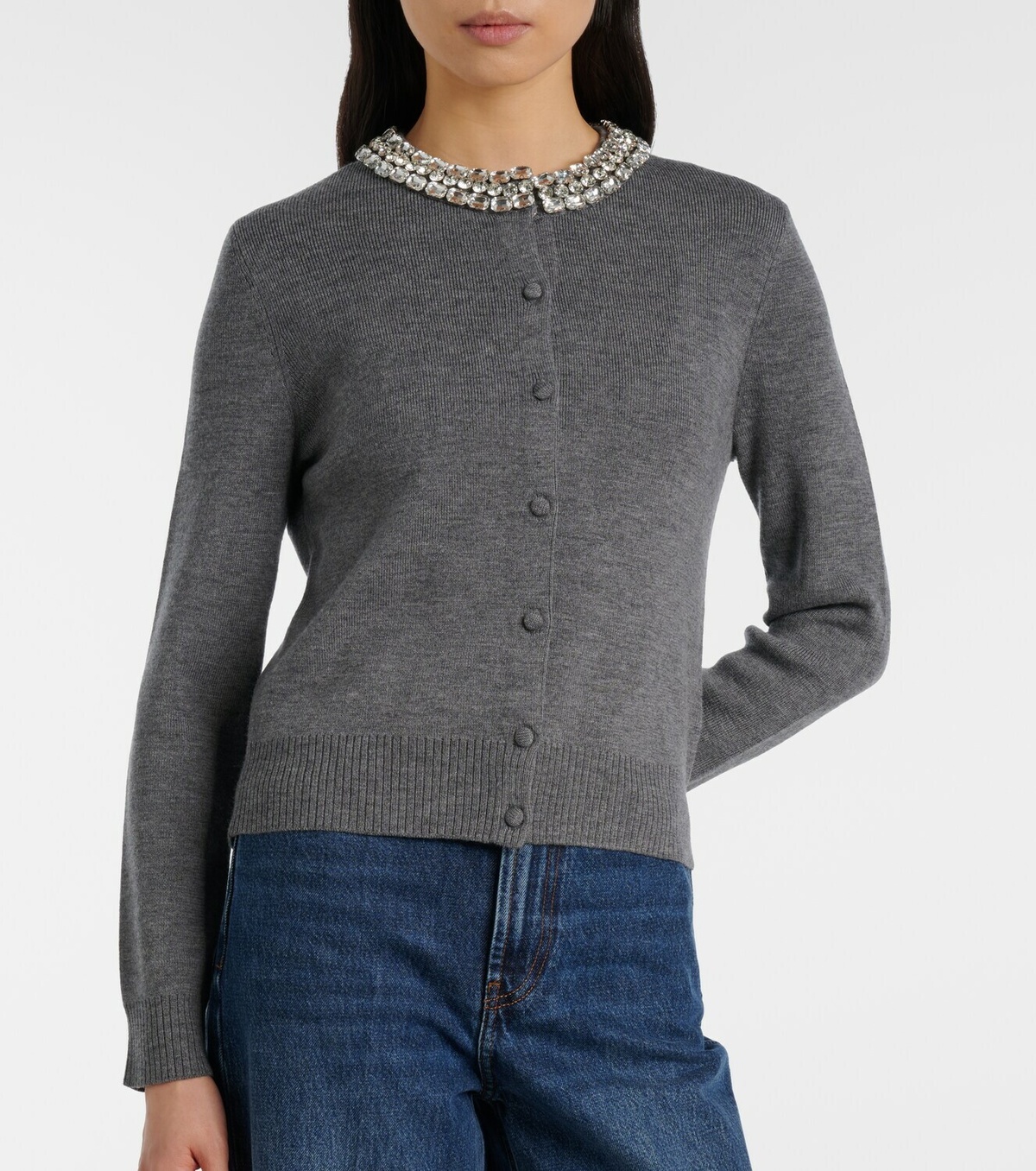 Veronica Beard Daro embellished wool cardigan