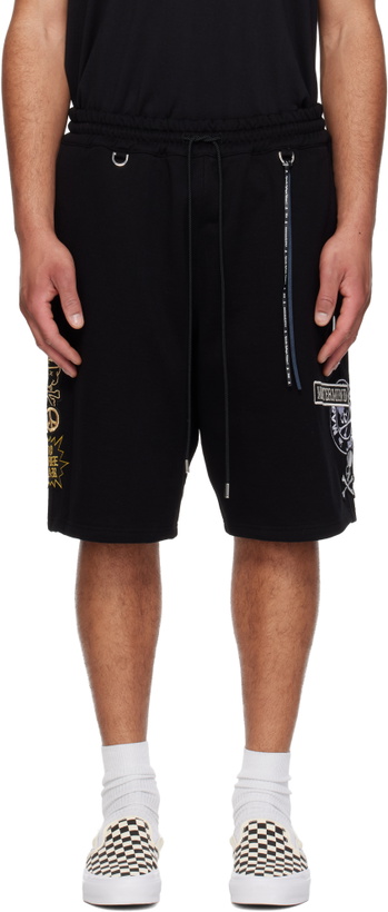 Photo: mastermind JAPAN Black Multi Patched Shorts