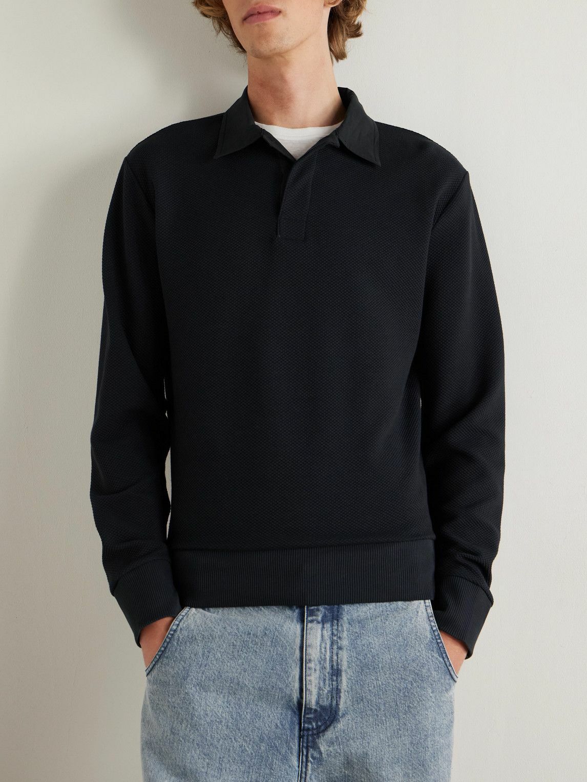 Oliver Spencer - Organic Cotton-Blend Polo Shirt - Blue