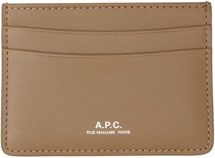 Photo: A.P.C. Tan Leather Card Holder