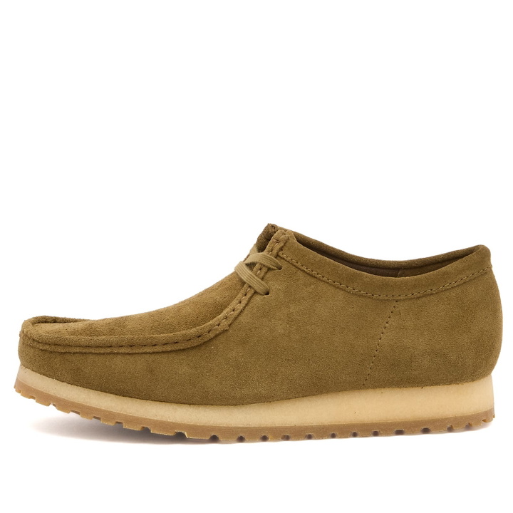 Photo: Clarks Originals Men's Wallabee RB in Olive Suede