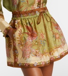 Zimmermann Indra printed silk shorts