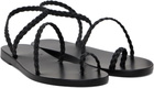 Ancient Greek Sandals Black Eleftheria Sandals