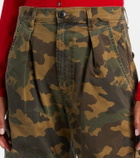 Citizens of Humanity Flight camouflage twill barrel-leg pants