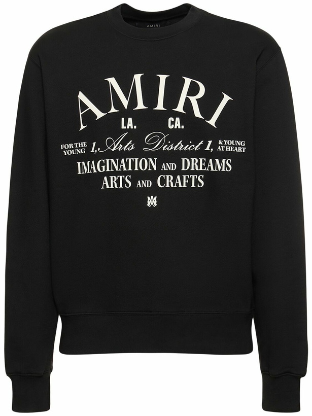 Photo: AMIRI Arts District Cotton Crewneck Sweatshirt