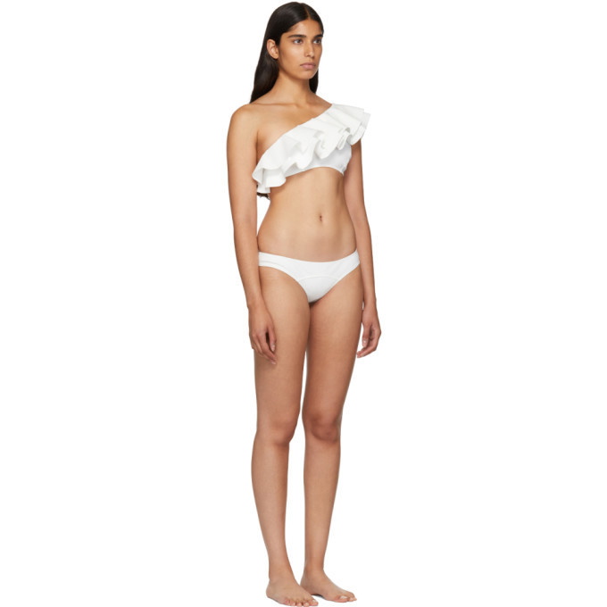 THE CORSET BIKINI in WHITE BONDED – Lisa Marie Fernandez