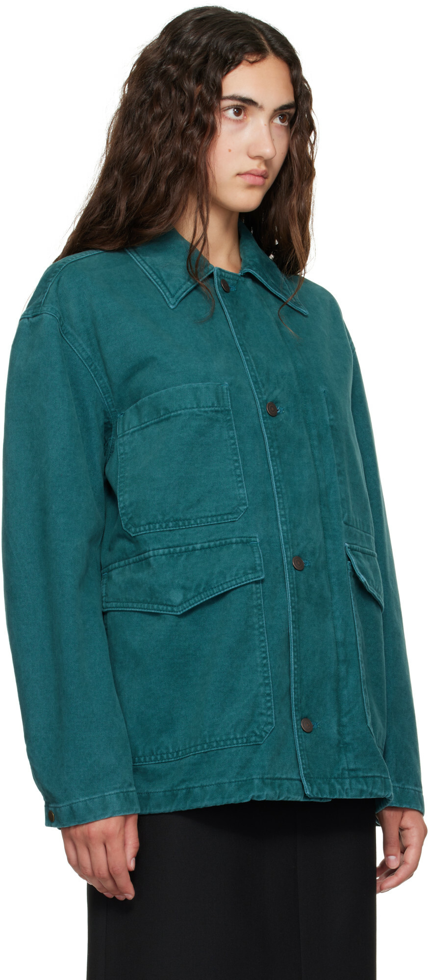 TONYWACK Green Brushed Cotton Barn Jacket