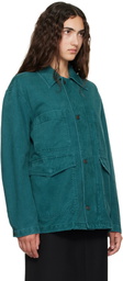 TONYWACK Green Brushed Cotton Barn Jacket