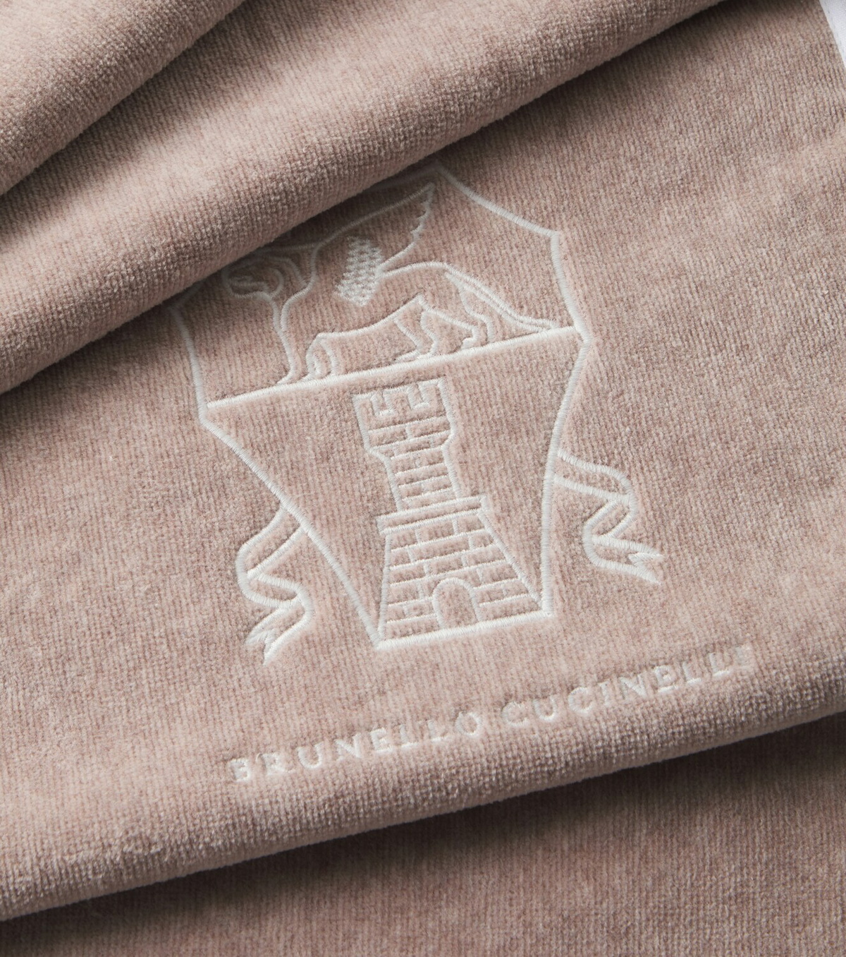 Brunello Cucinelli Logo cotton terry towel