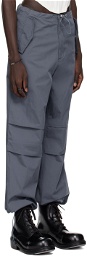 Dion Lee Gray Toggle Trousers