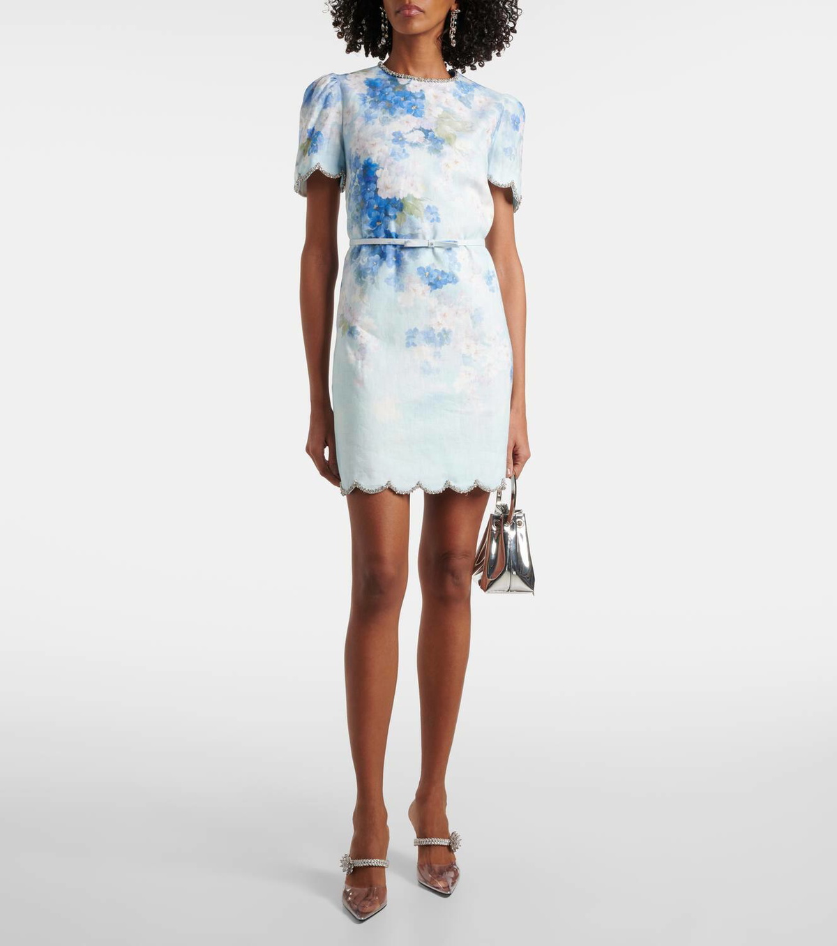 Zimmermann Crush floral linen minidress Zimmermann