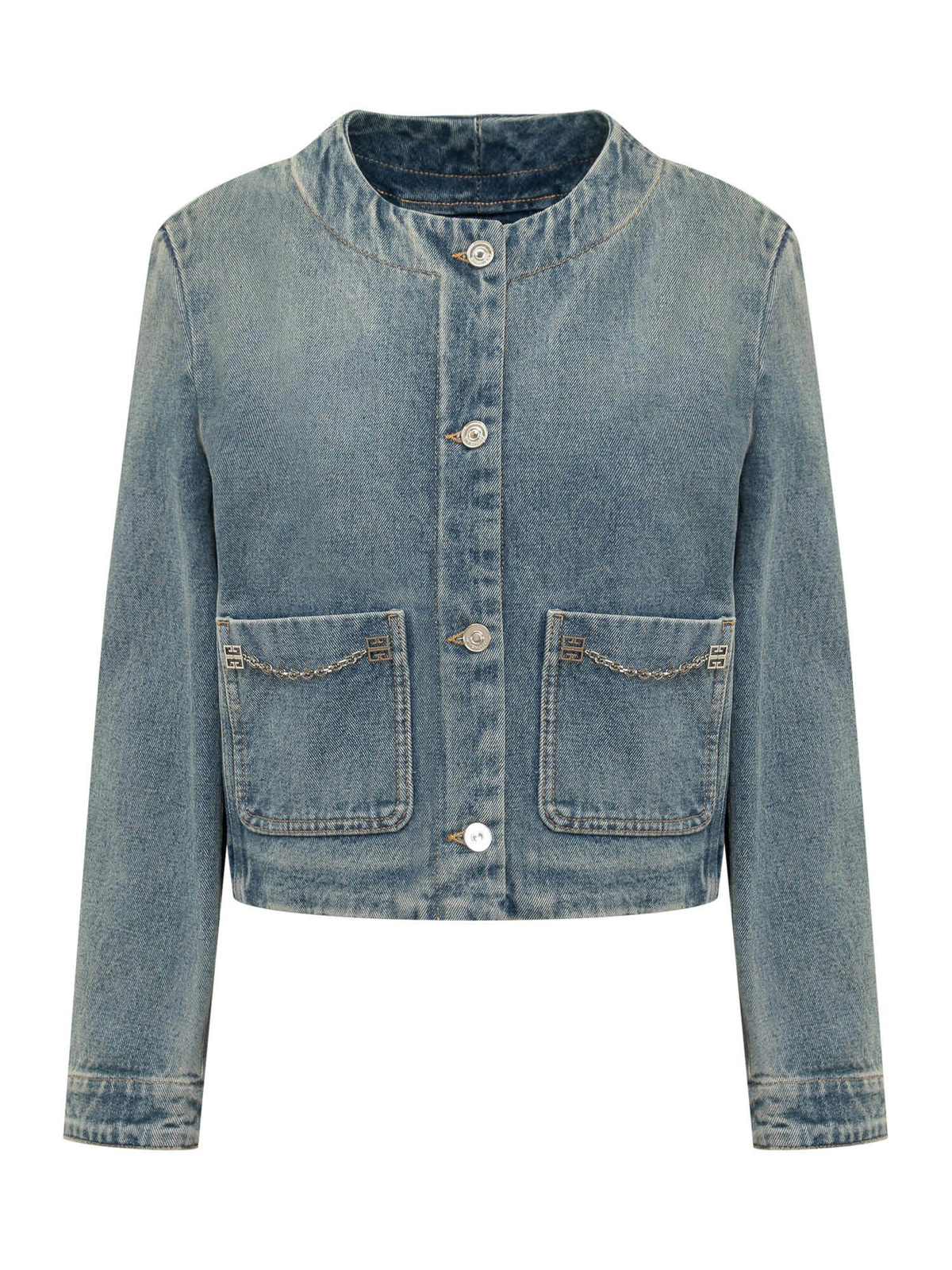ジャケット Givenchy Cinched Jacket In Denim Cinched jacket in raw denim in - dark blue | Givenchy US