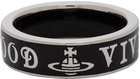 Vivienne Westwood Silver & Black Conduit Street Ring