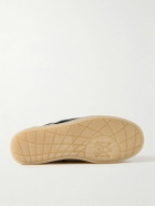 AMIRI - Pacific Bones Appliquéd Suede and Full-Grain Leather Sneakers - Black