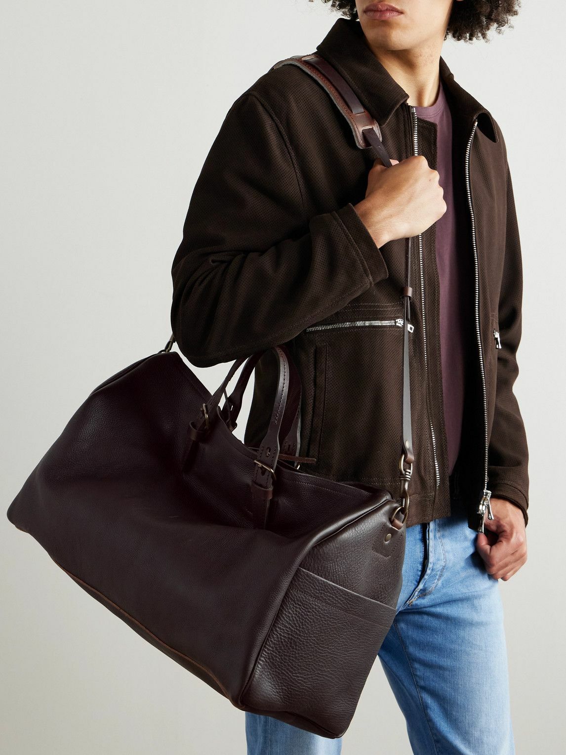 Bleu de Chauffe - Full-Grain Leather Weekend Bag