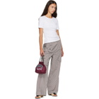 GANNI Burgundy Logo Pouch