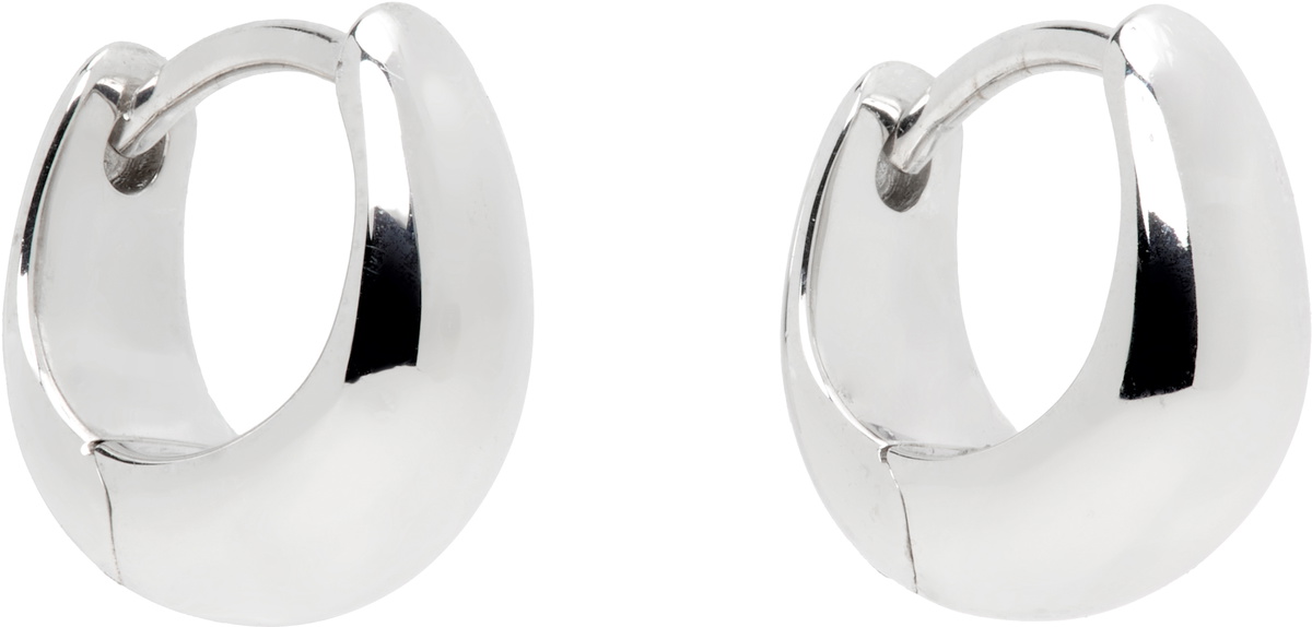 Tom Wood Silver Ice Huggies Earrings Tom Wood