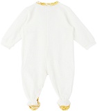 Versace Baby White Barocco Jumpsuit