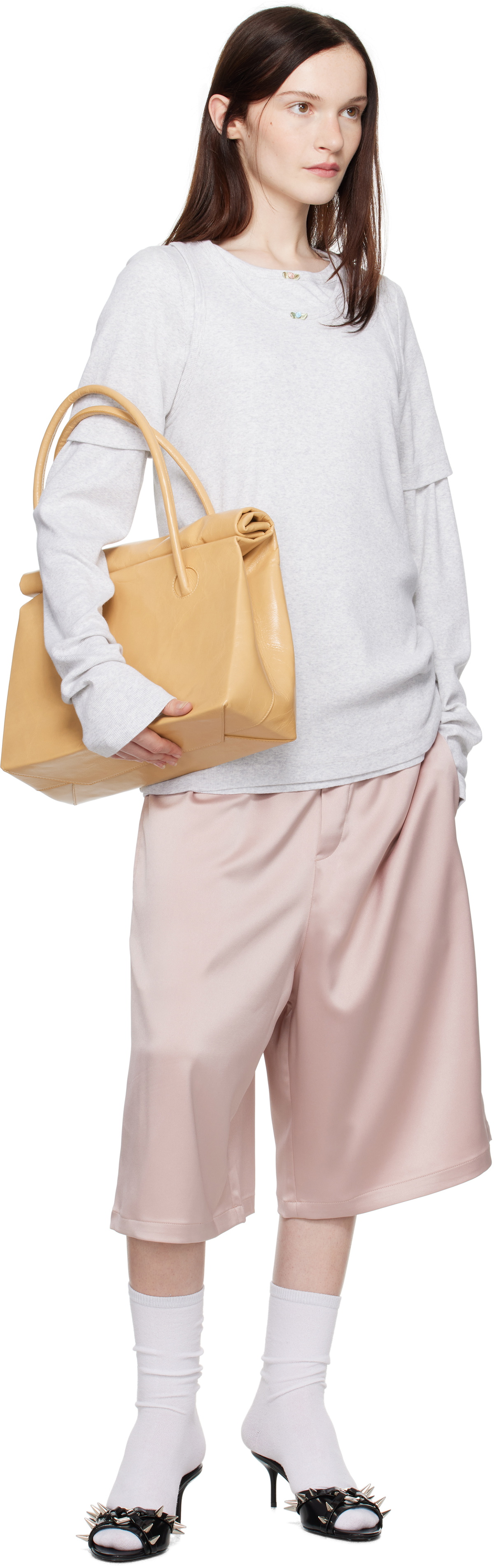 ABRA Beige Paper Tote