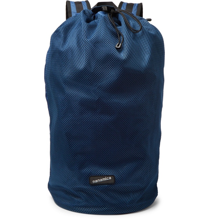 Photo: nanamica - Packable Mesh and Ripstop Backpack - Blue
