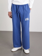 Cherry Los Angeles - USA Parachute Appliquéd Cotton Sweatpants - Blue