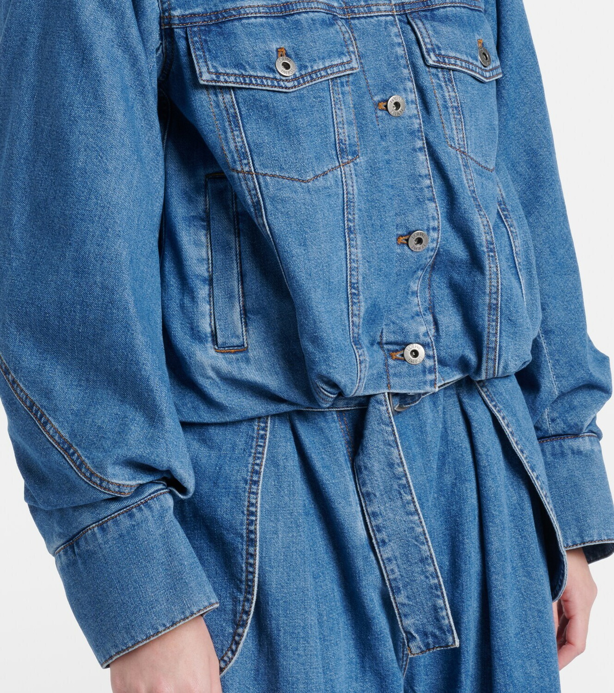 Loewe Gathered denim jacket