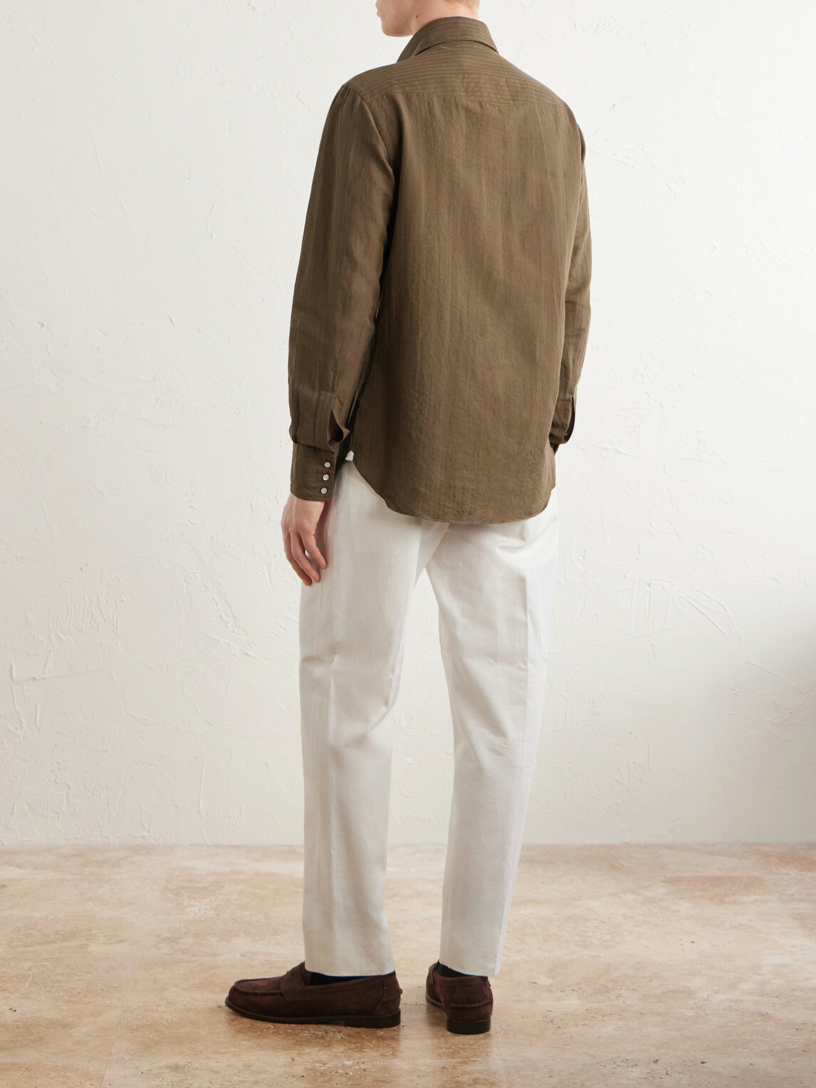 J. Mueser - Cotton Western Shirt - Brown