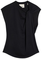 Isabel Marant Nayda Twisted Cotton T-shirt Black