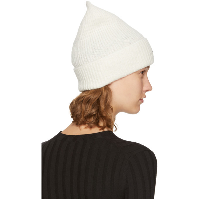 MONCLER モンクレール ホワイト Bianco Moncler basic wool beanie