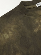Flagstuff - Logo-Print Tie-Dyed Cotton-Jersey T-Shirt - Green