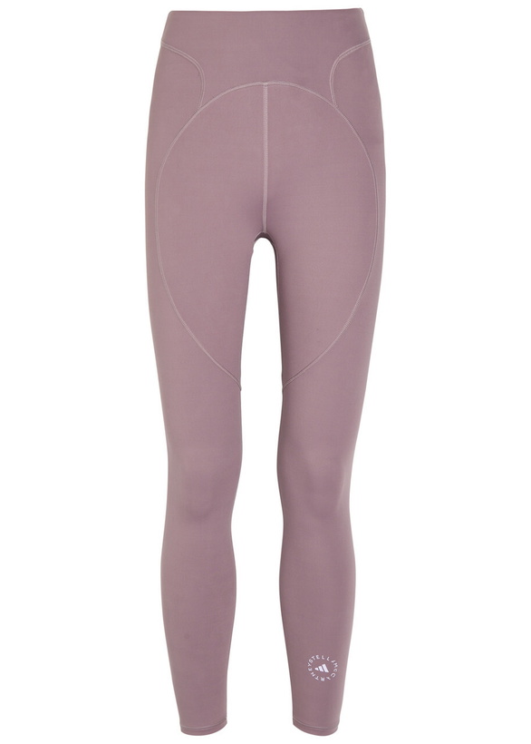 Photo: Adidas X Stella Mccartney 7/8 Stretch-jersey Cropped Leggings Purple