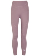 Adidas X Stella Mccartney 7/8 Stretch-jersey Cropped Leggings Purple