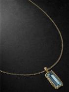 HEALERS FINE JEWELRY - Recycled Gold Aquamarine Pendant Necklace