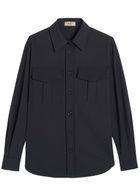 Herno Jersey Overshirt Blue
