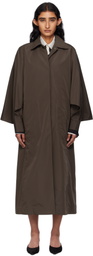 GIA STUDIOS Brown Etoffe Coat