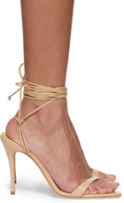 Magda Butrym Beige Wraparound Heeled Sandals