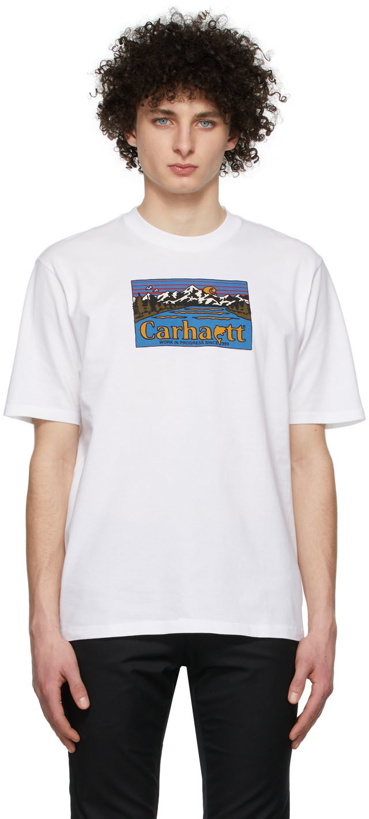 Photo: Carhartt Work In Progress White Great Outdoors T-Shirt