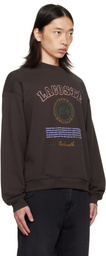 Lacoste Brown Embroidery Fleece Heritage Sweatshirt