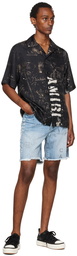 AMIRI Blue Military Stencil Shorts