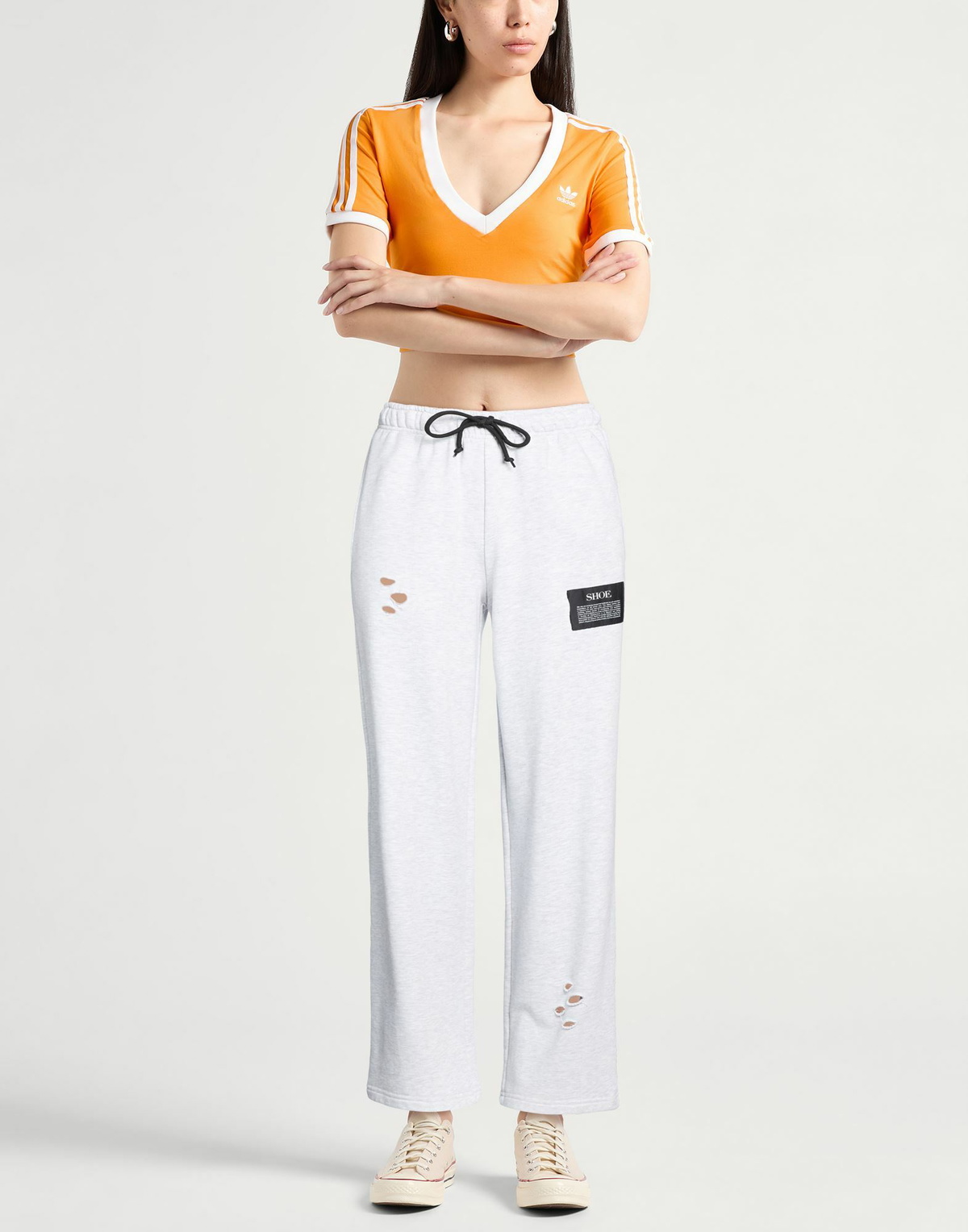 Shoe Womens Pants in Light grey