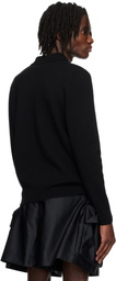 Simone Rocha Black Knit Workwear Cardigan