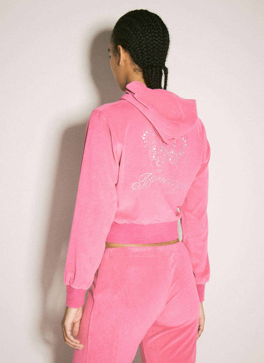 Balenciaga BB Motel Zip-Up Hooded Sweatshirt