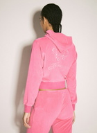 Balenciaga BB Motel Zip-Up Hooded Sweatshirt