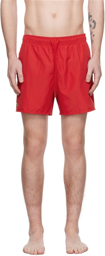 Photo: Lacoste Red Quick-Dry Swim Shorts