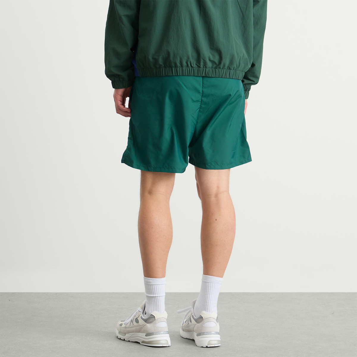 Palmes Men's Oval Tennis Shorts in Dark Green
