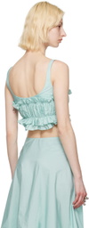 Molly Goddard Blue Lana Tank Top