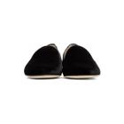 Charlotte Olympia Black Velvet Nocturnal Loafers